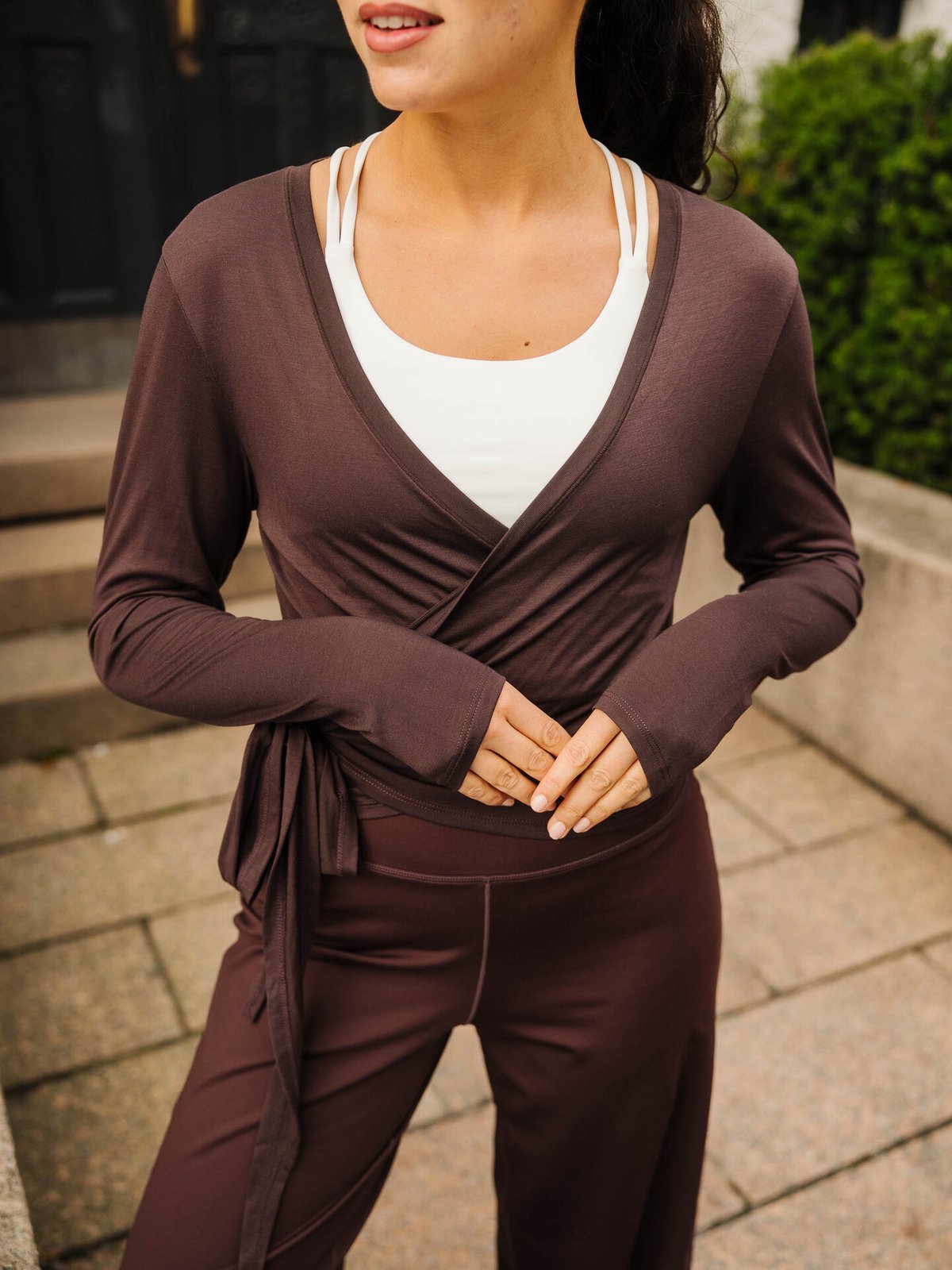 Exilli Luna Wrap Top Coffee