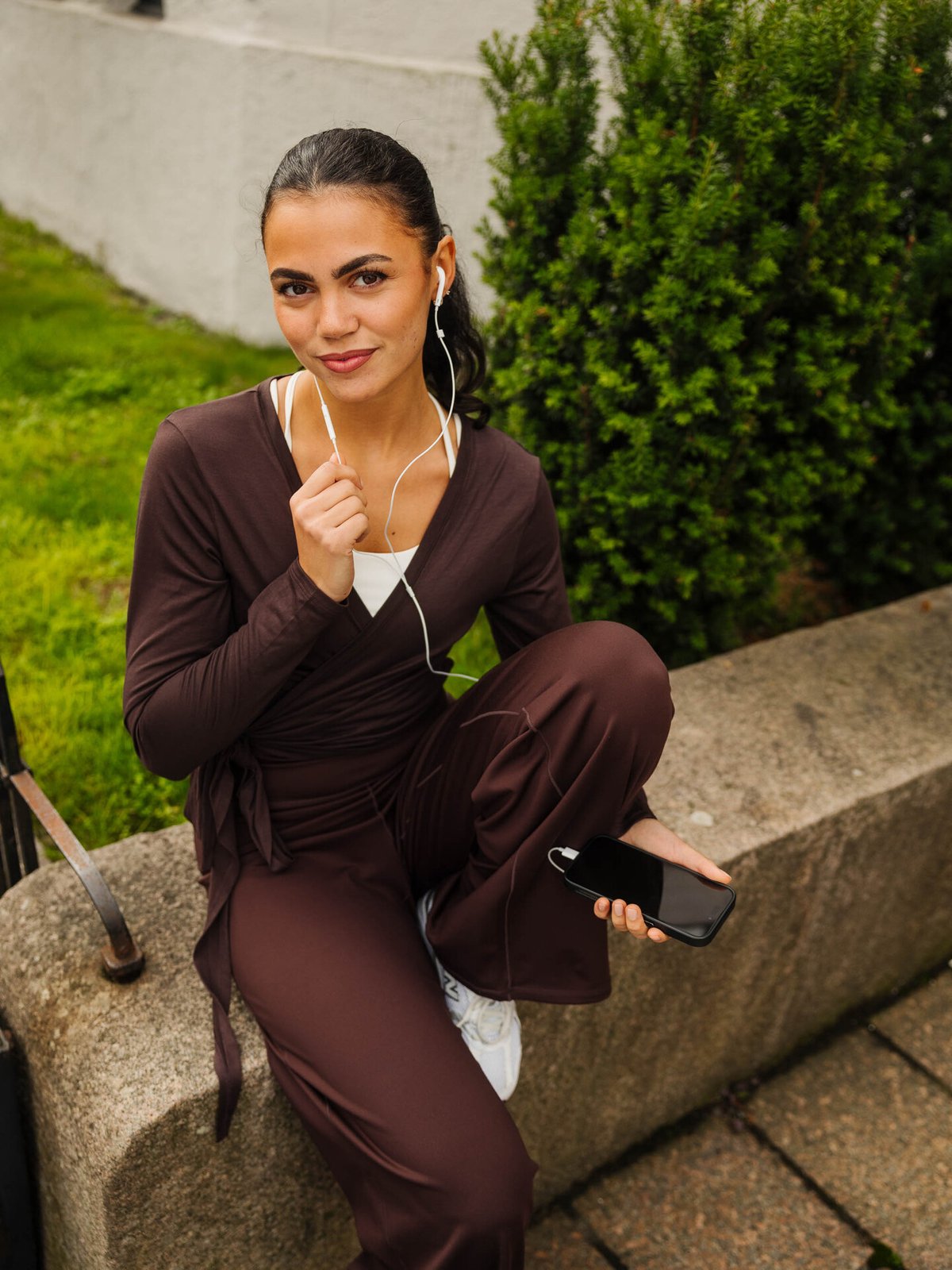 Exilli Luna Wrap Top Coffee