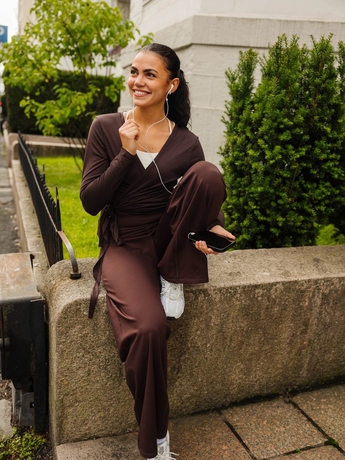 Exilli Luna Wrap Top Coffee