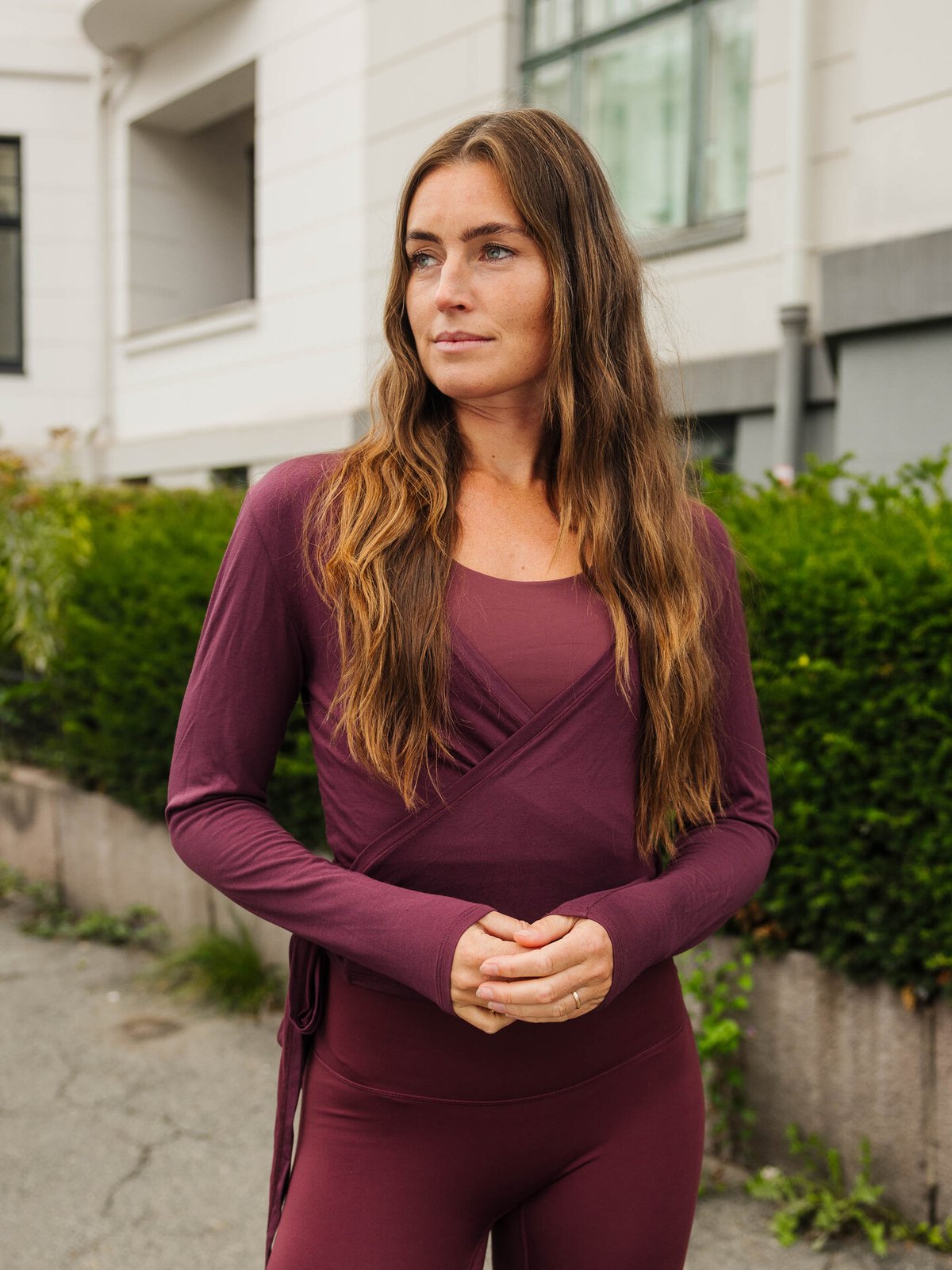 Exilli Luna Wrap Top Mulberry