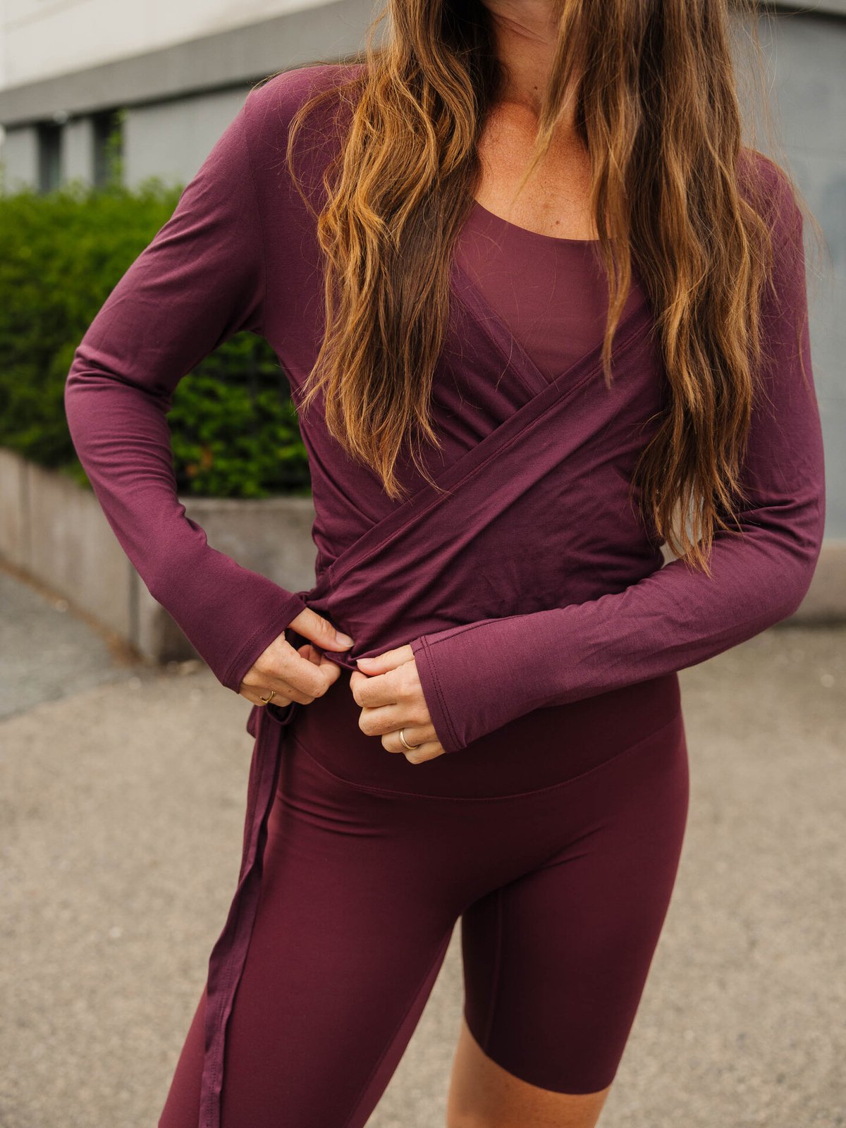 Exilli Luna Wrap Top Mulberry