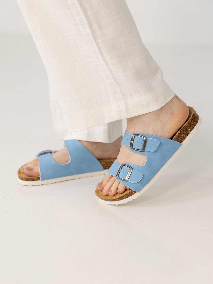 Fort Lauderdale Antibes Cork Sandal Alasklan Blue