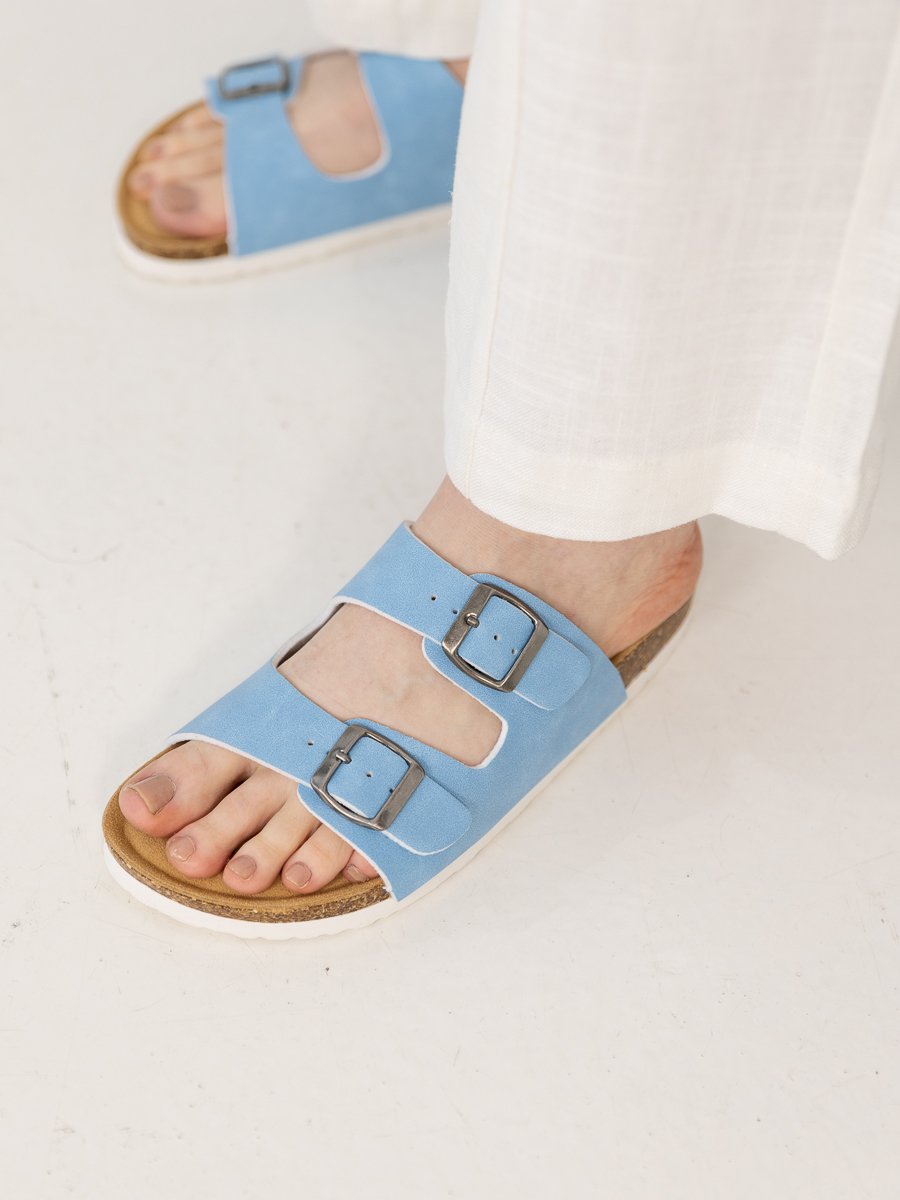 Fort Lauderdale Antibes Cork Sandal Alasklan Blue