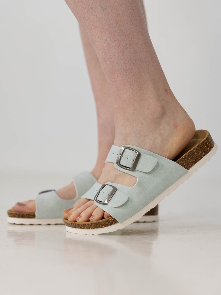 Fort Lauderdale Antibes Cork Sandal Green Lily