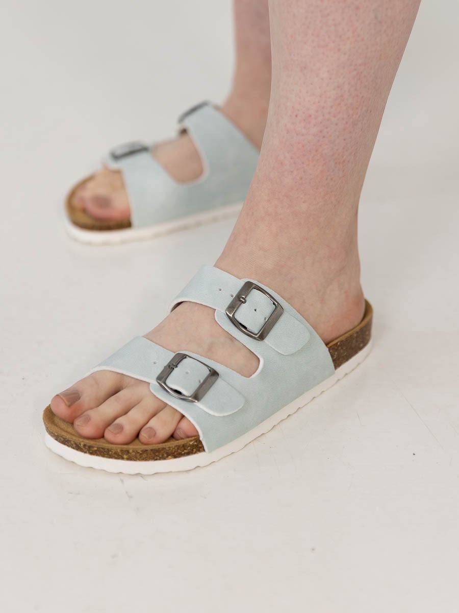 Fort Lauderdale Antibes Cork Sandal Green Lily