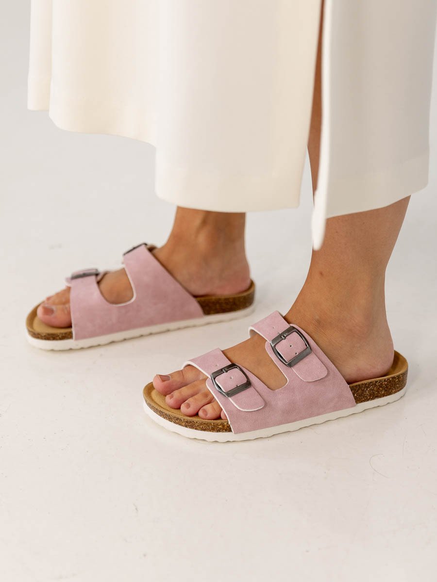 Fort Lauderdale Antibes Cork Sandal Orchid Pink