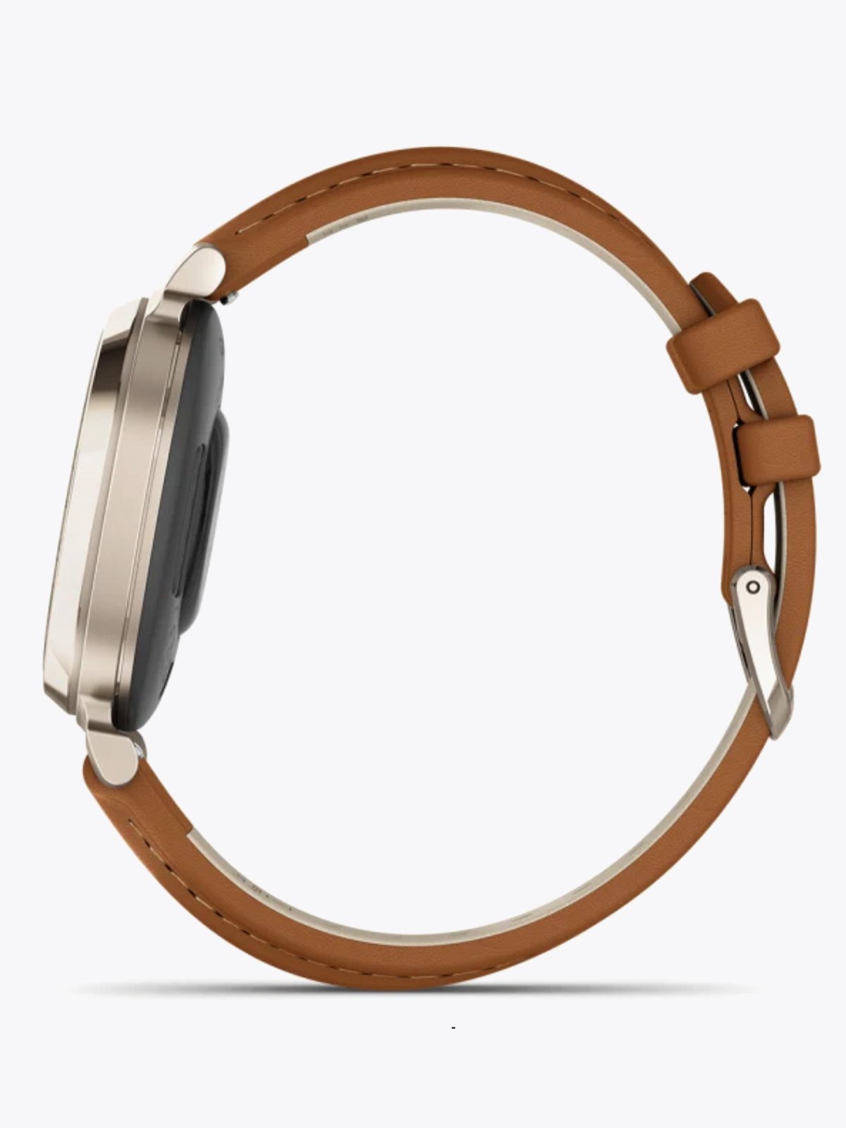 Garmin Lily 2 Classic Tan / Cream Gold med gulbrun skinnrem