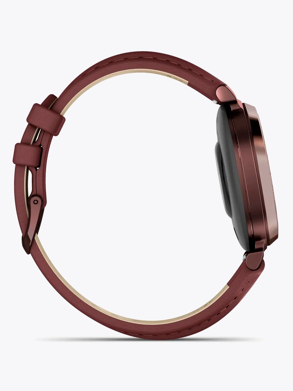 Garmin Lily 2 Classic Mørk bronse med morbærfarget skinnrem