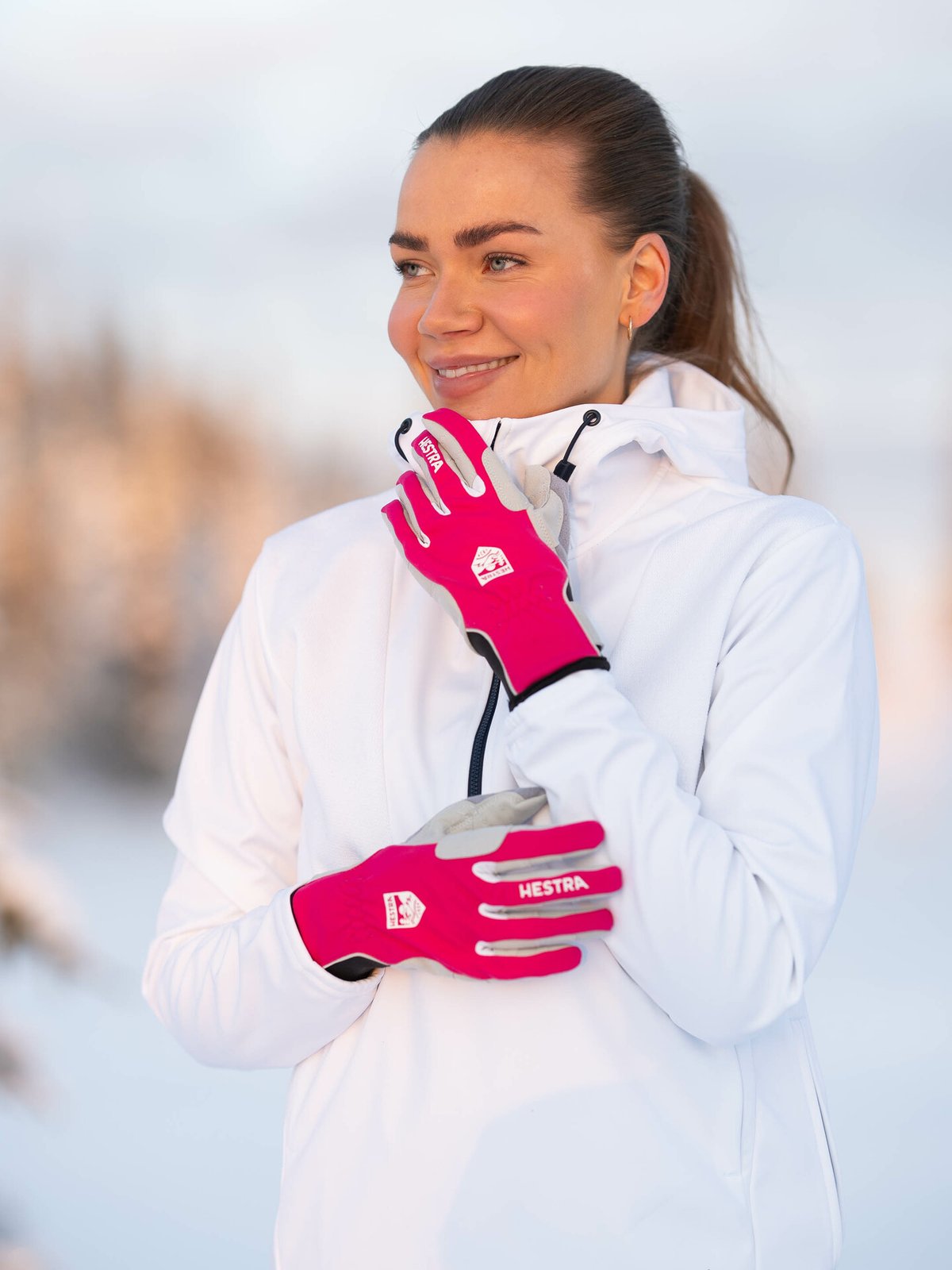 Hestra Women's XC Ergo Grip Fuchsia