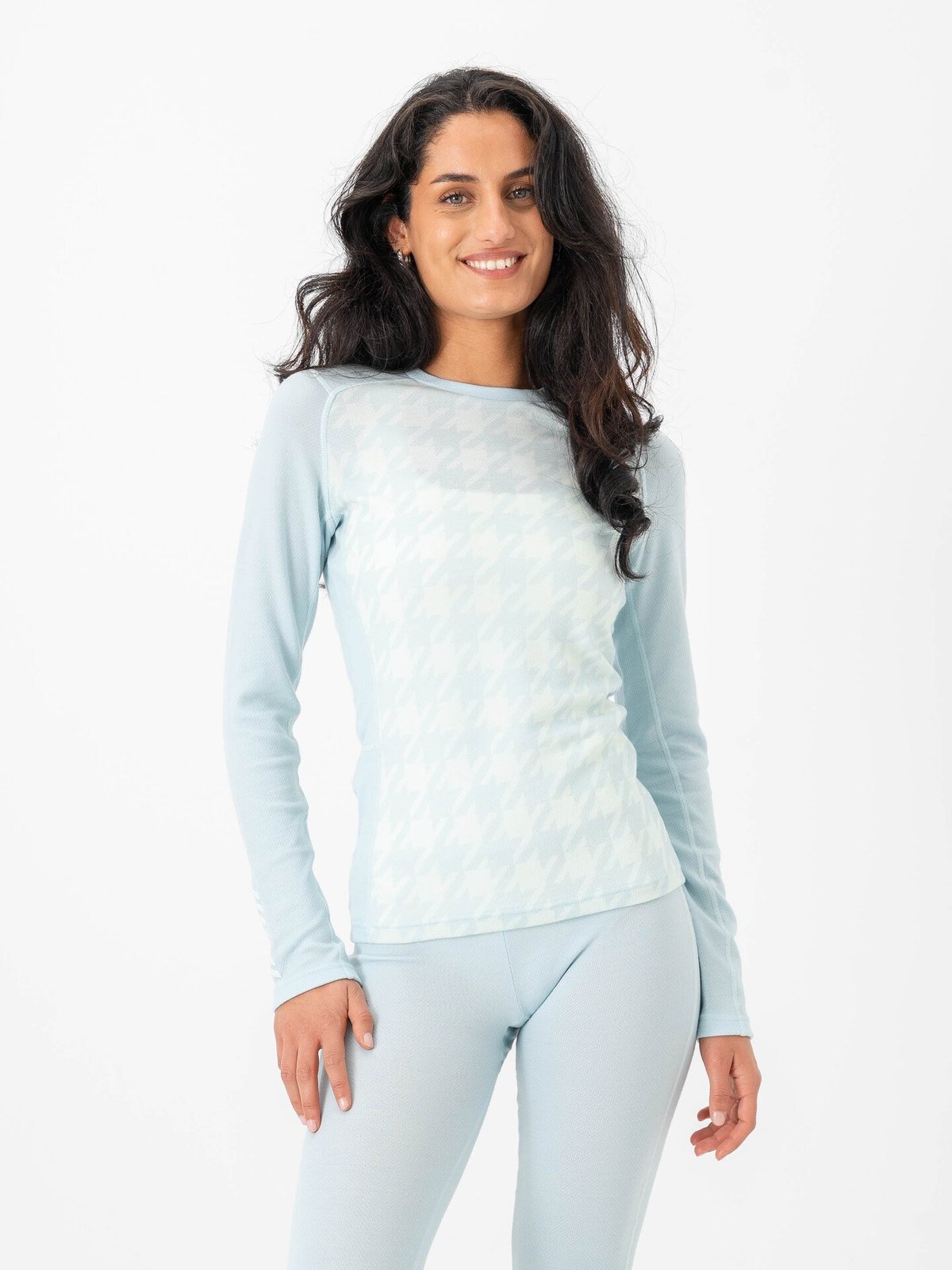 Helly Hansen Lifa Merino Midweight Graphic Crew Barely Blue