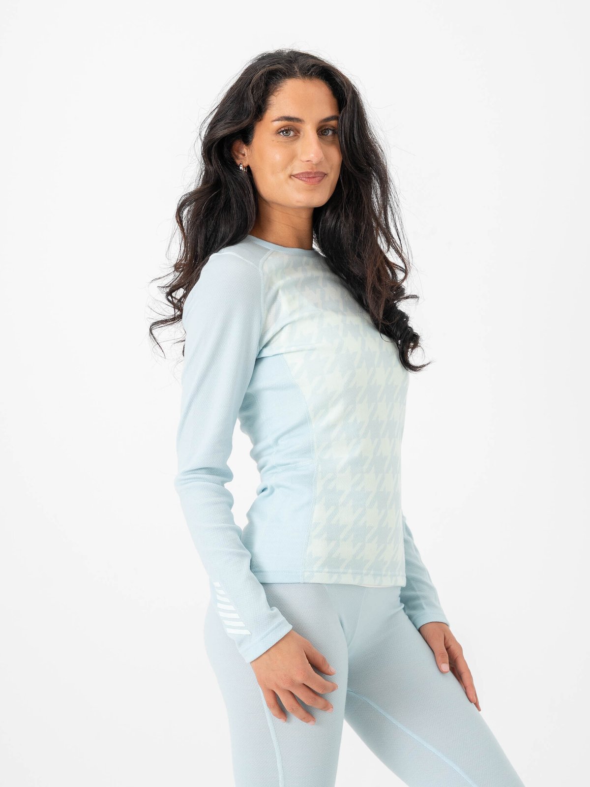 Helly Hansen Lifa Merino Midweight Graphic Crew Barely Blue