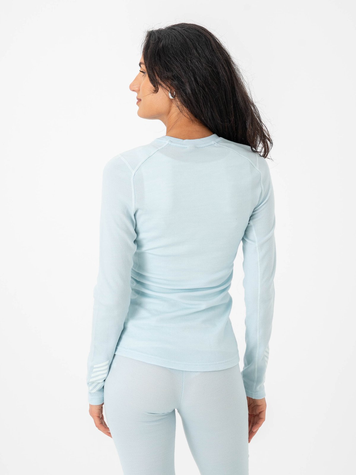 Helly Hansen Lifa Merino Midweight Graphic Crew Barely Blue