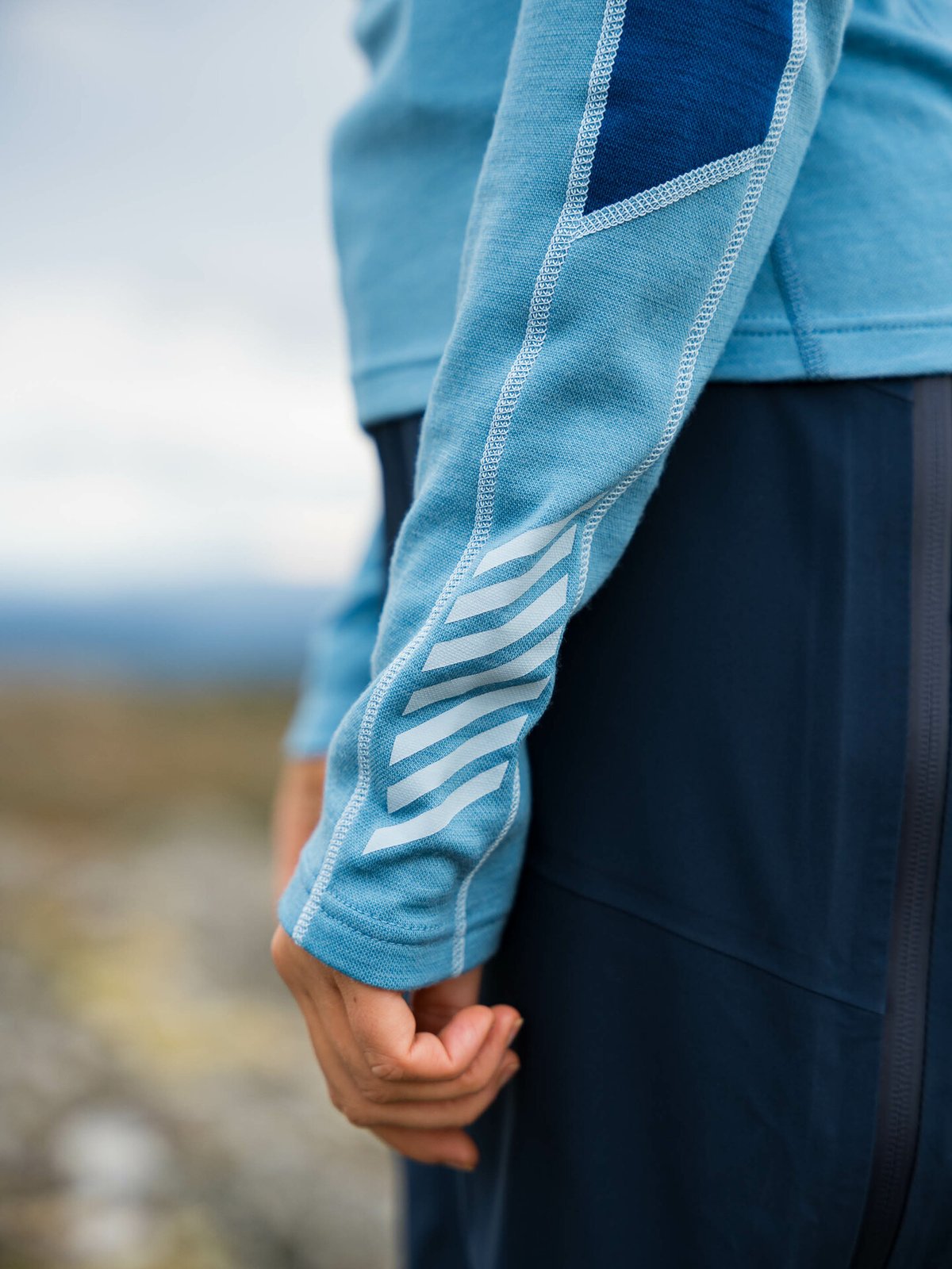 Helly Hansen Lifa Merino Lightweight Crew Blue Fog