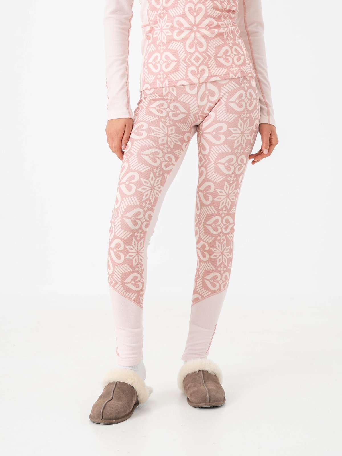 Helly Hansen Lifa Merino Midweight Graphic Pant Pink Tint