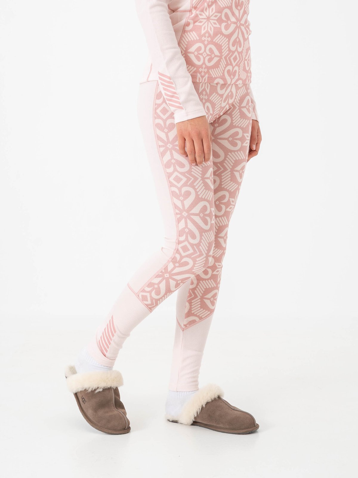 Helly Hansen Lifa Merino Midweight Graphic Pant Pink Tint