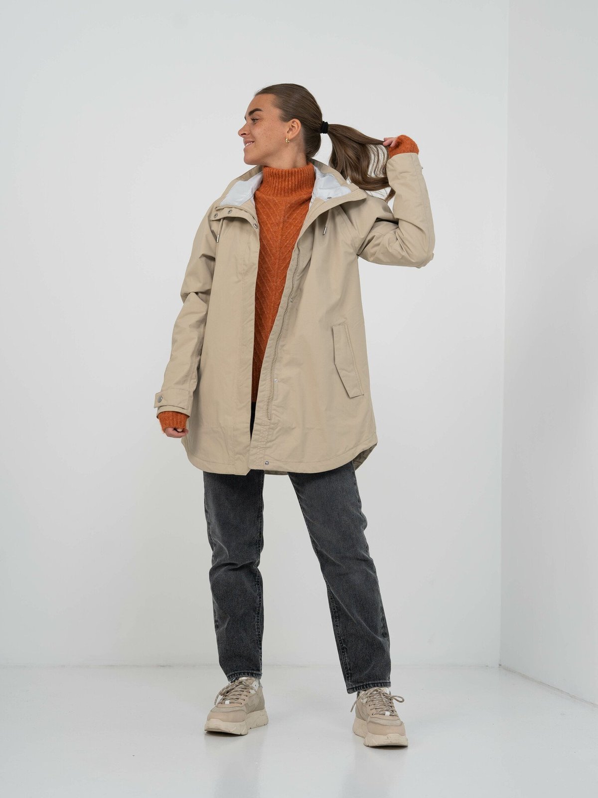 Helly Hansen Valentia Raincoat Hh Khaki