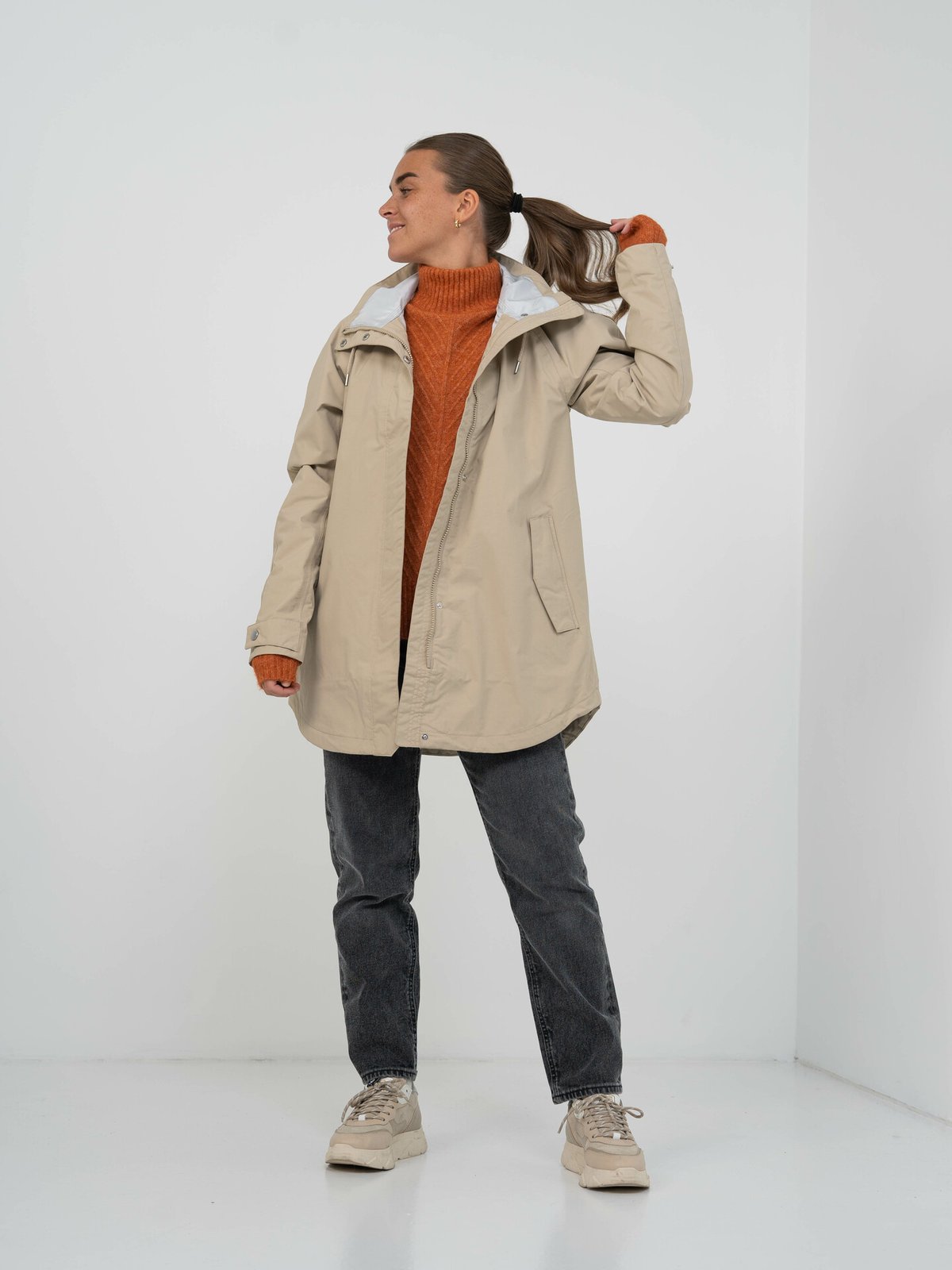 Helly Hansen Valentia Raincoat Hh Khaki