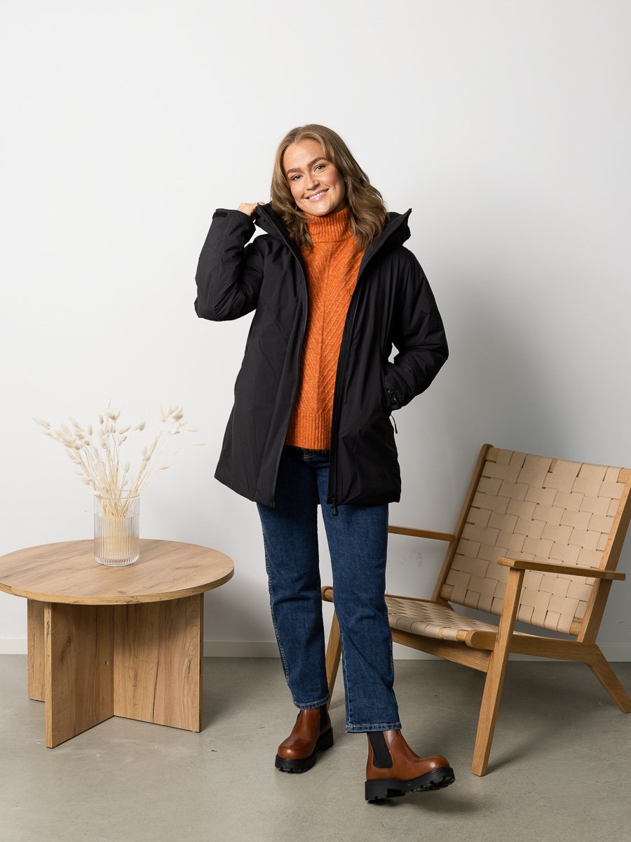 Helly Hansen W Nora Long Puffy Jacket Black