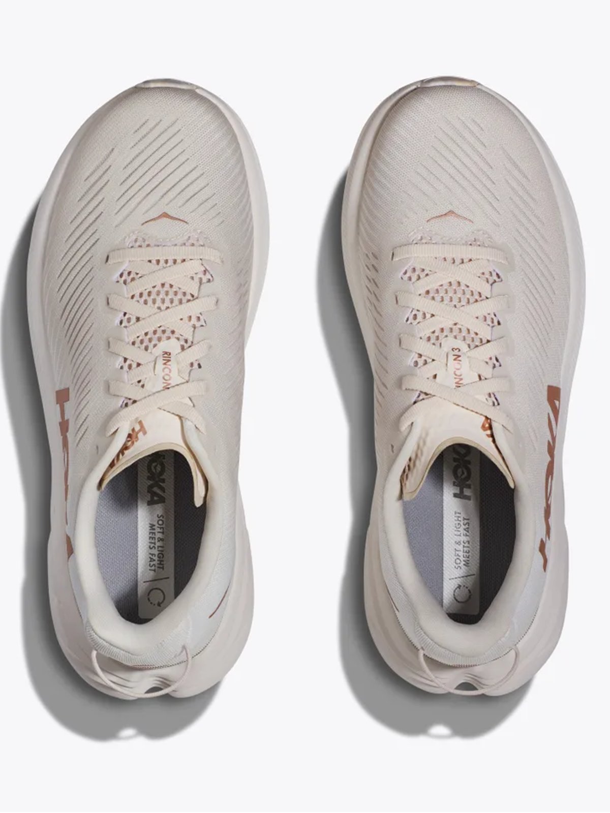 Hoka Rincon 3 Eggnog / Rose Gold