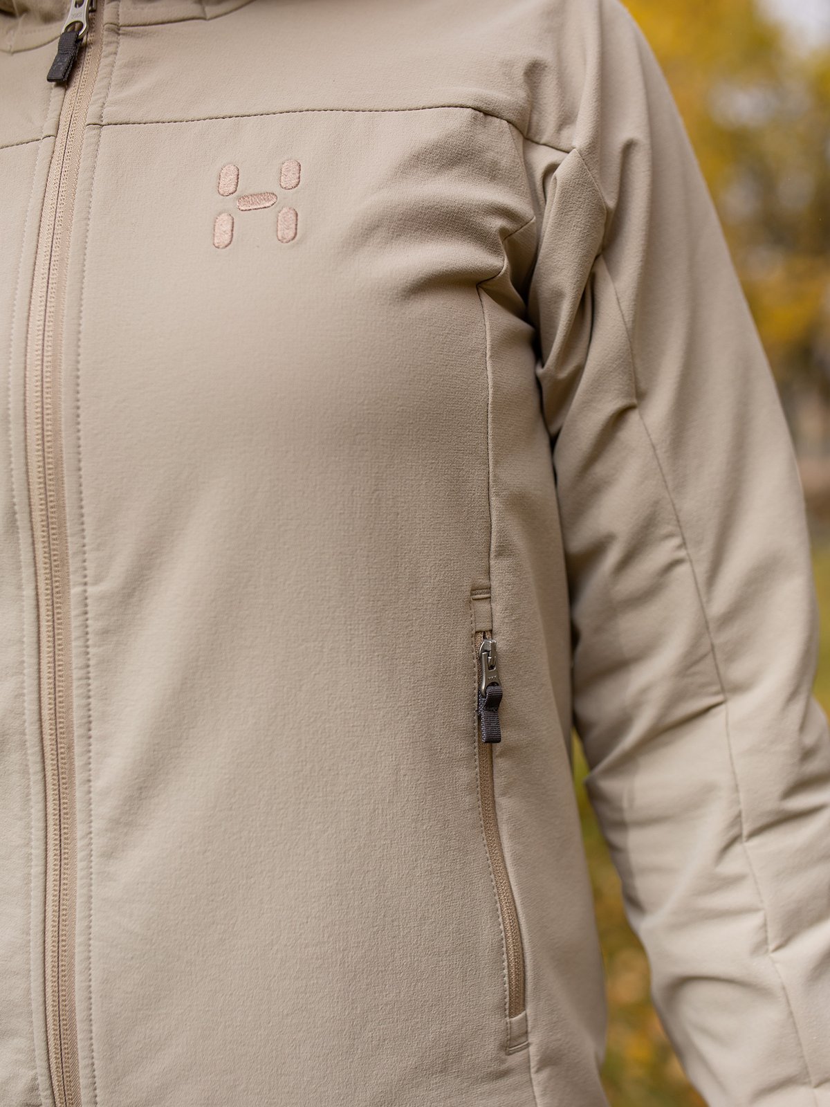 Haglöfs Rosson Softshell Hood Women Chalk Beige