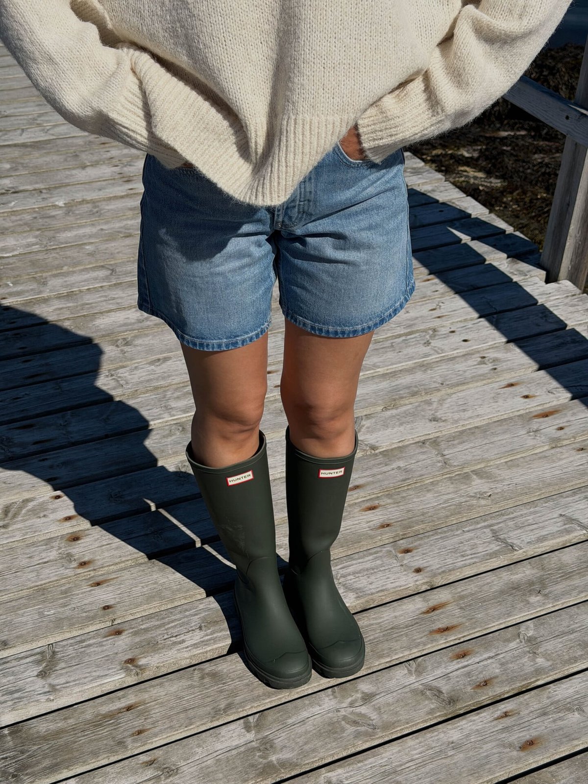 Hunter Downpour Tall Boot Dark Olive