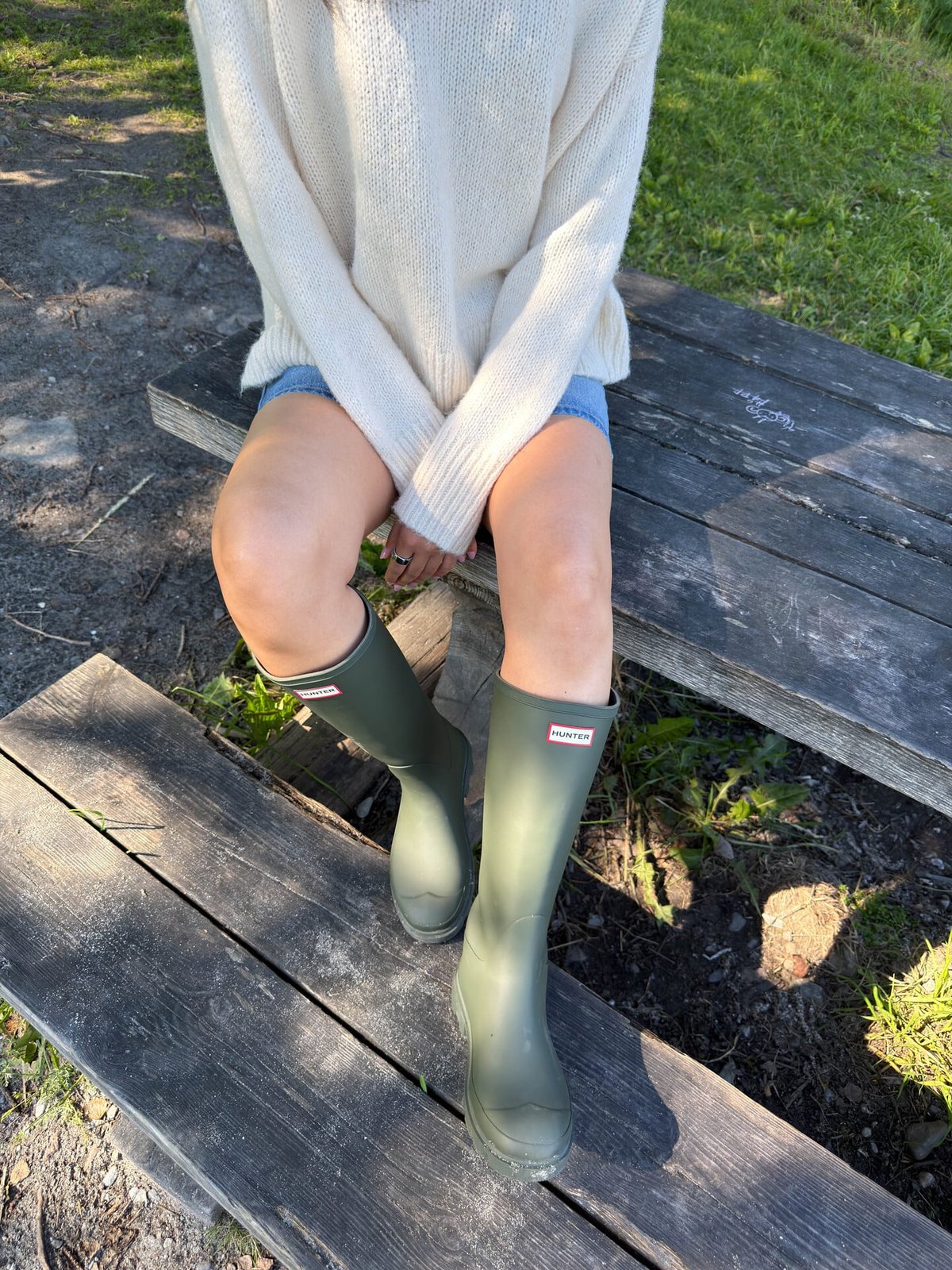 Hunter Downpour Tall Boot Dark Olive