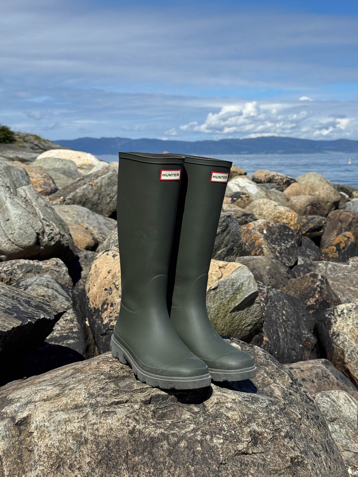 Hunter Downpour Tall Boot Dark Olive