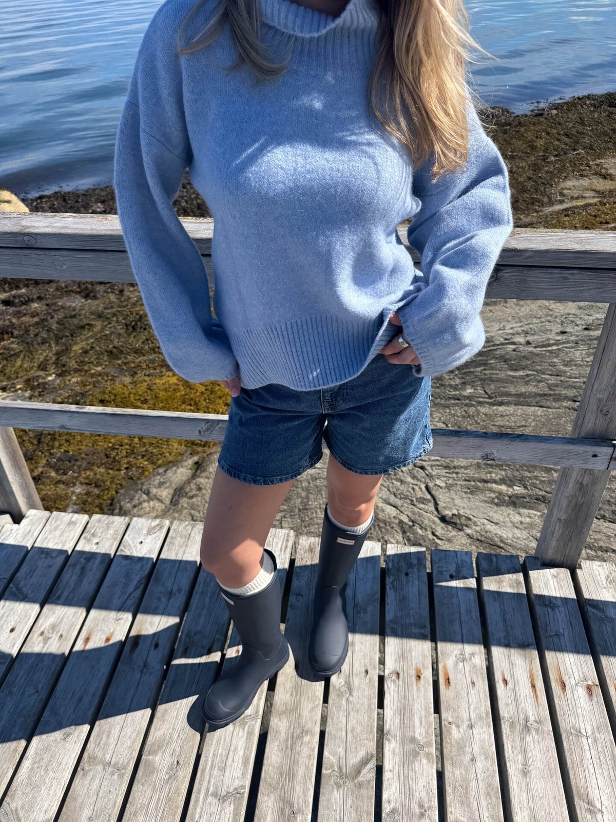 Hunter Downpour Tall Boot Navy