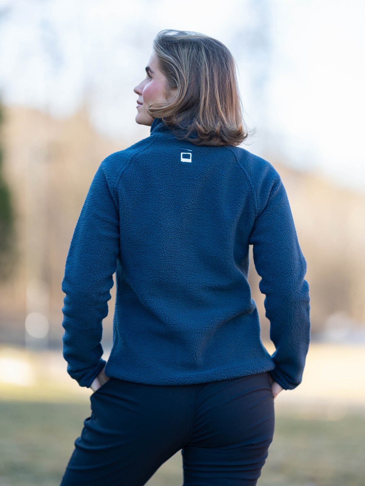 Hygge Women’s Pile Fleece Pullover Navy