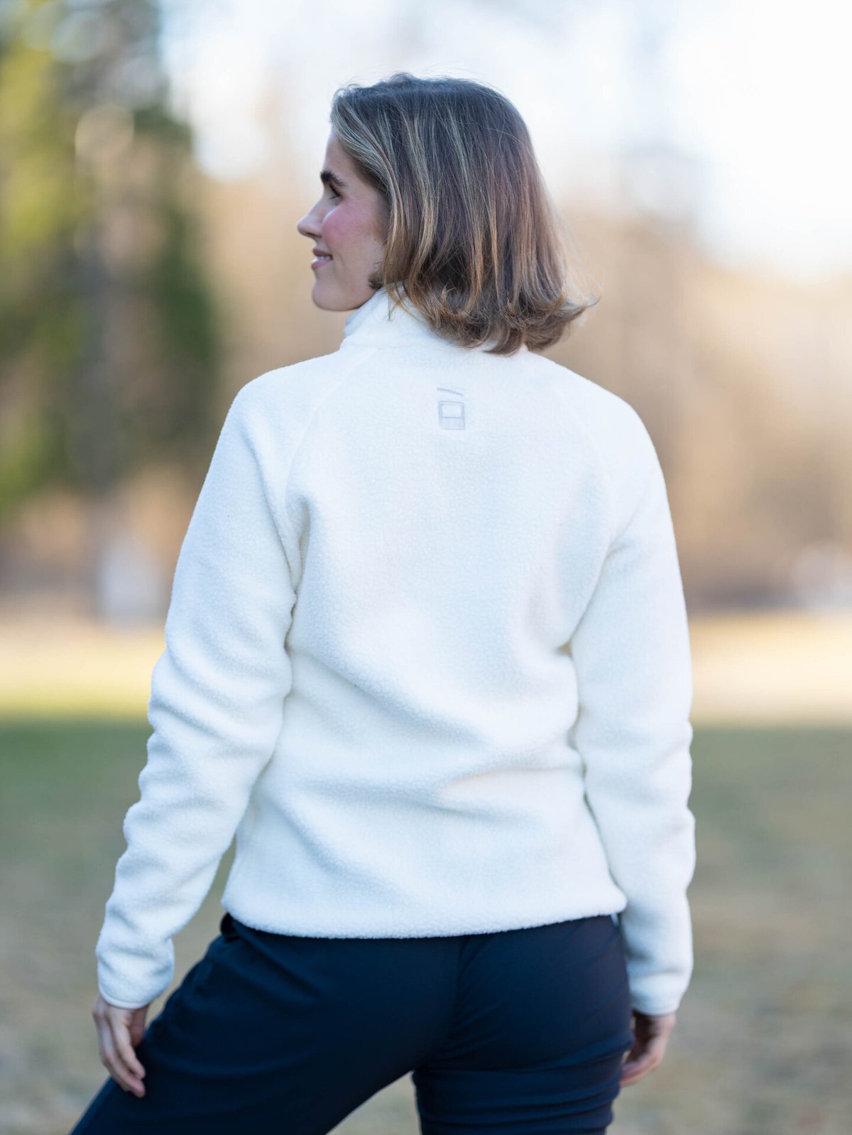 Hygge Women’s Pile Fleece Pullover Whiteish