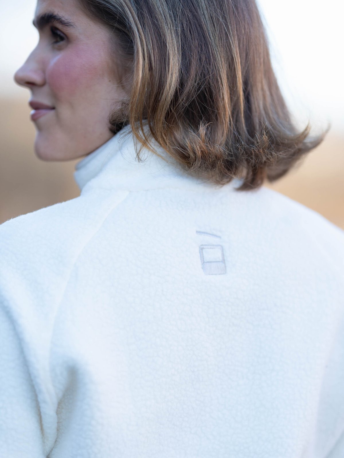 Hygge Women’s Pile Fleece Pullover Whiteish