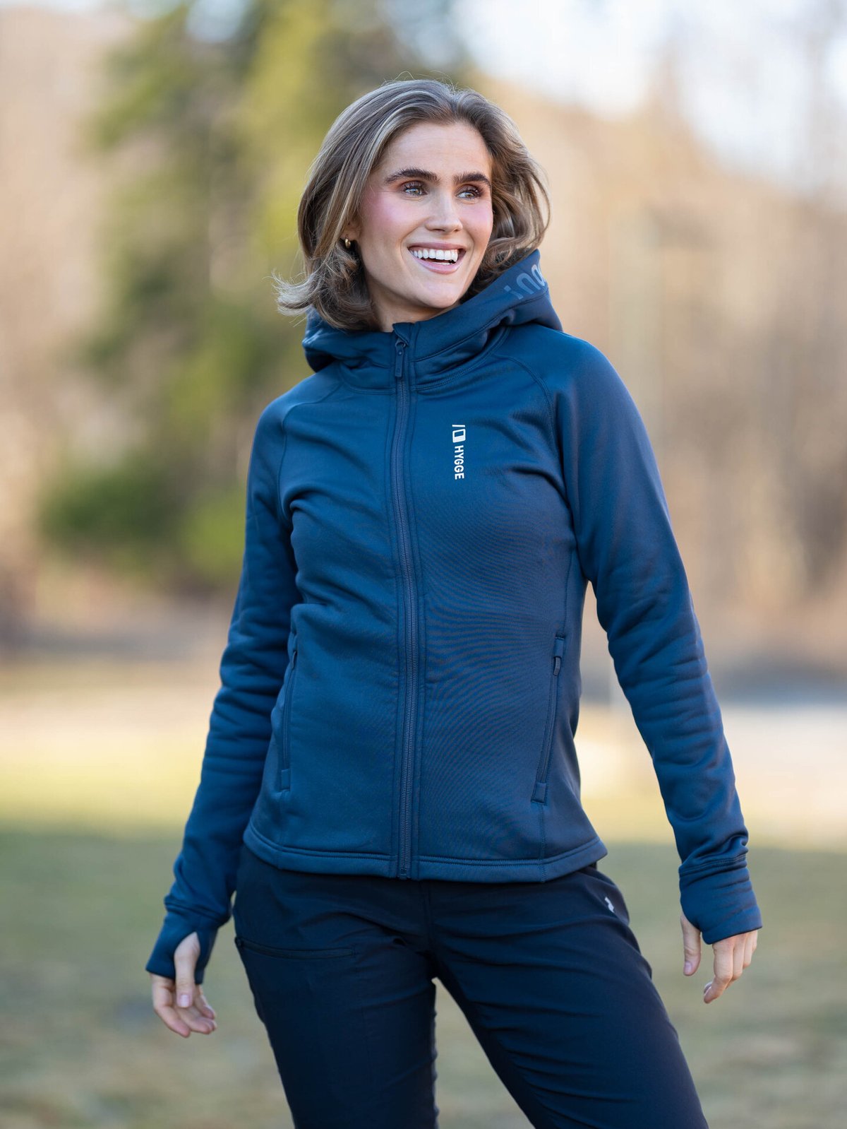 Hygge Women's Pow Zip Hoodie Navy