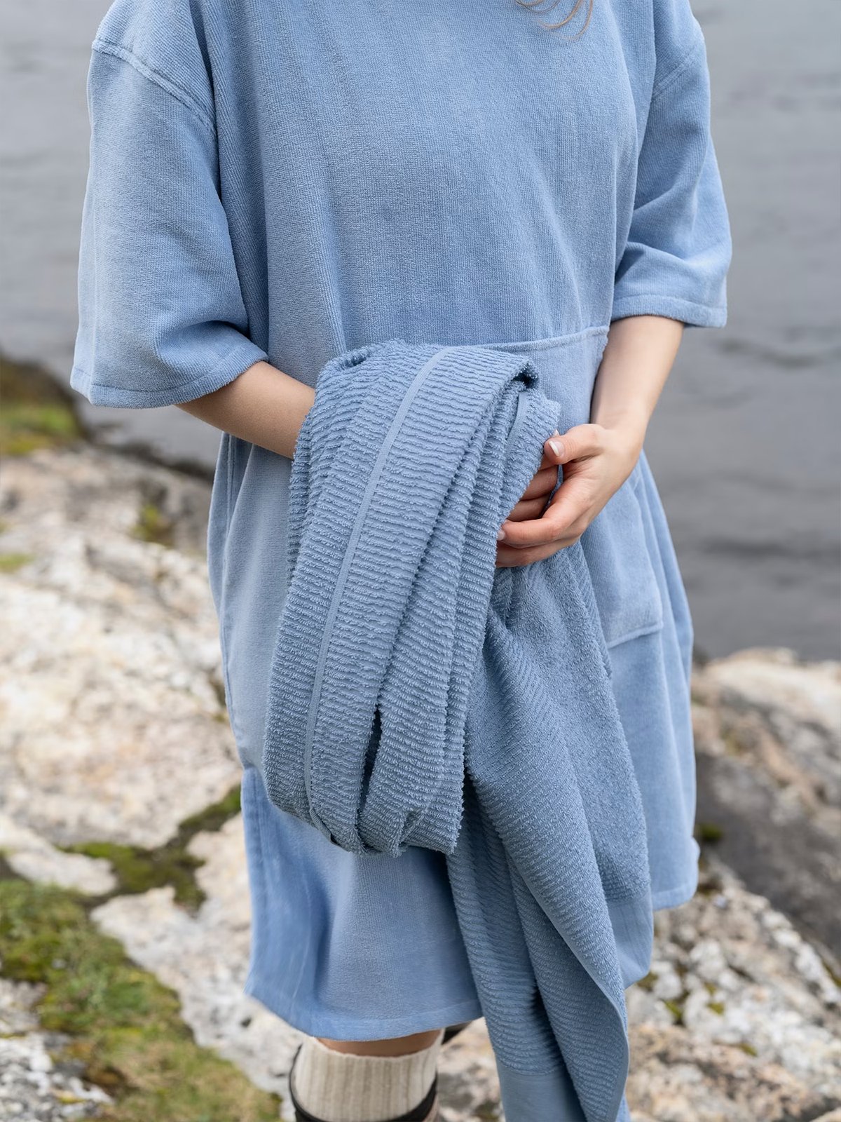 Høie Breeze Badehåndkle Blå