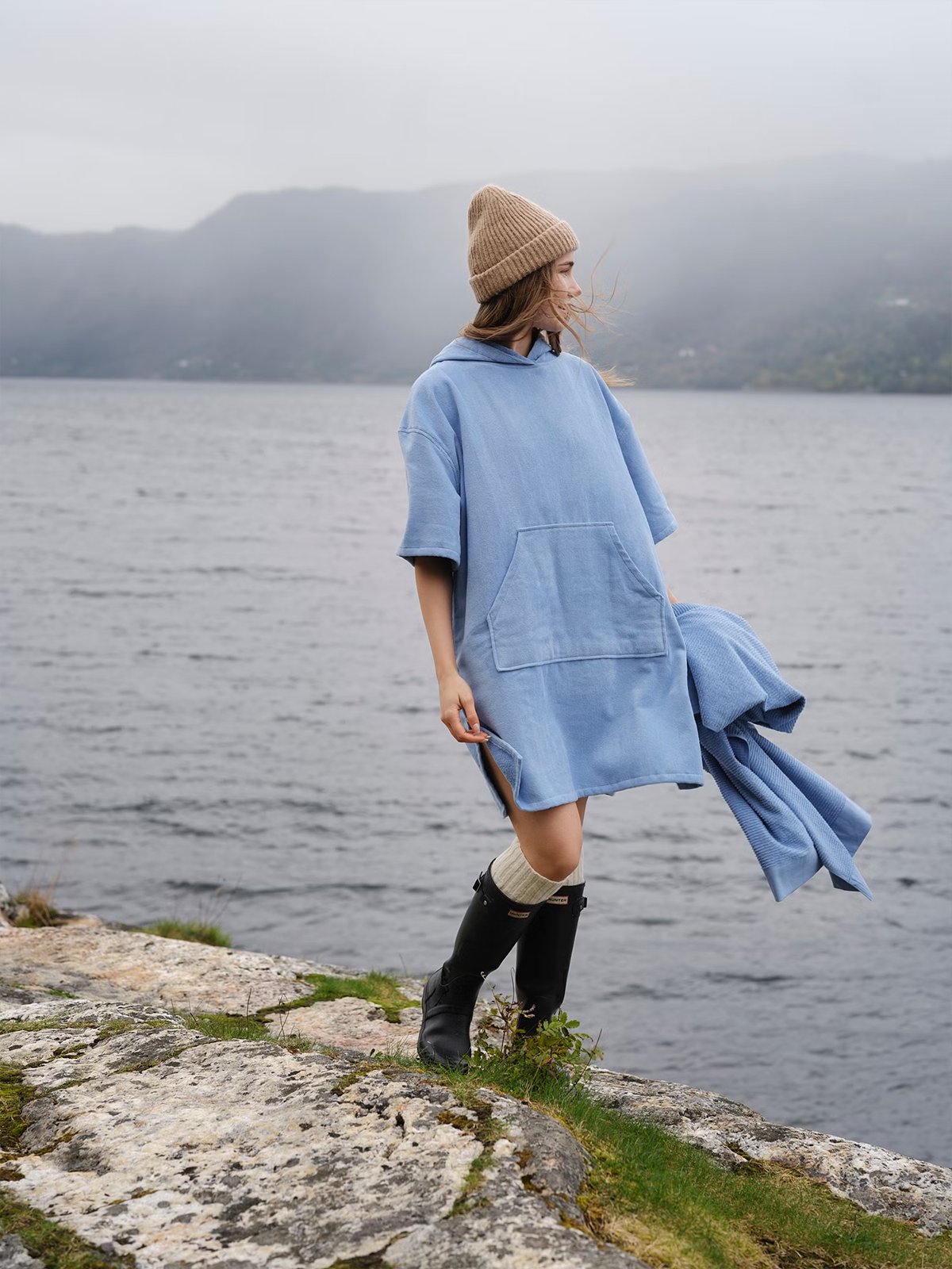 Høie Chill Badeponsjo Blå