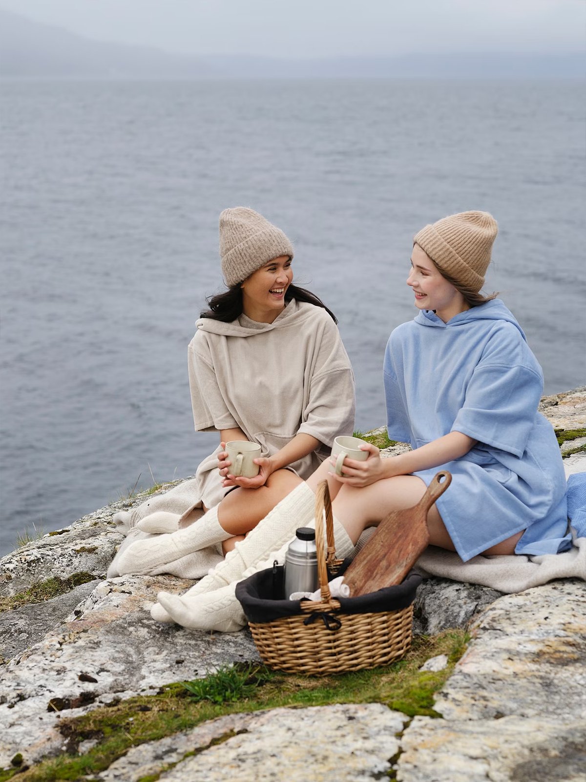 Høie Chill Badeponsjo Blå