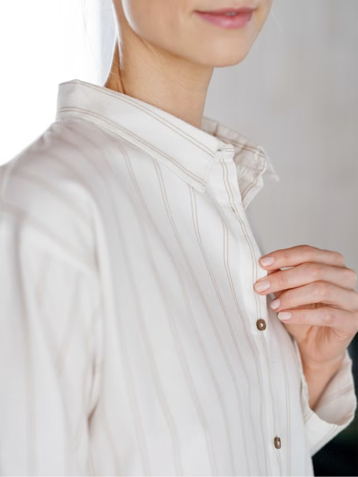 Høie Pilen Nattskjorte Offwhite