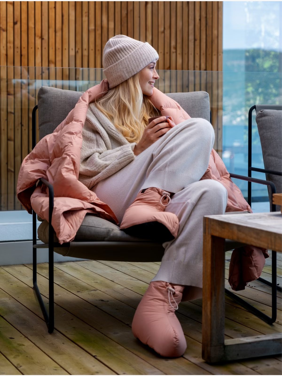Høie Skumring Dunpledd 130x170 cm Rosa