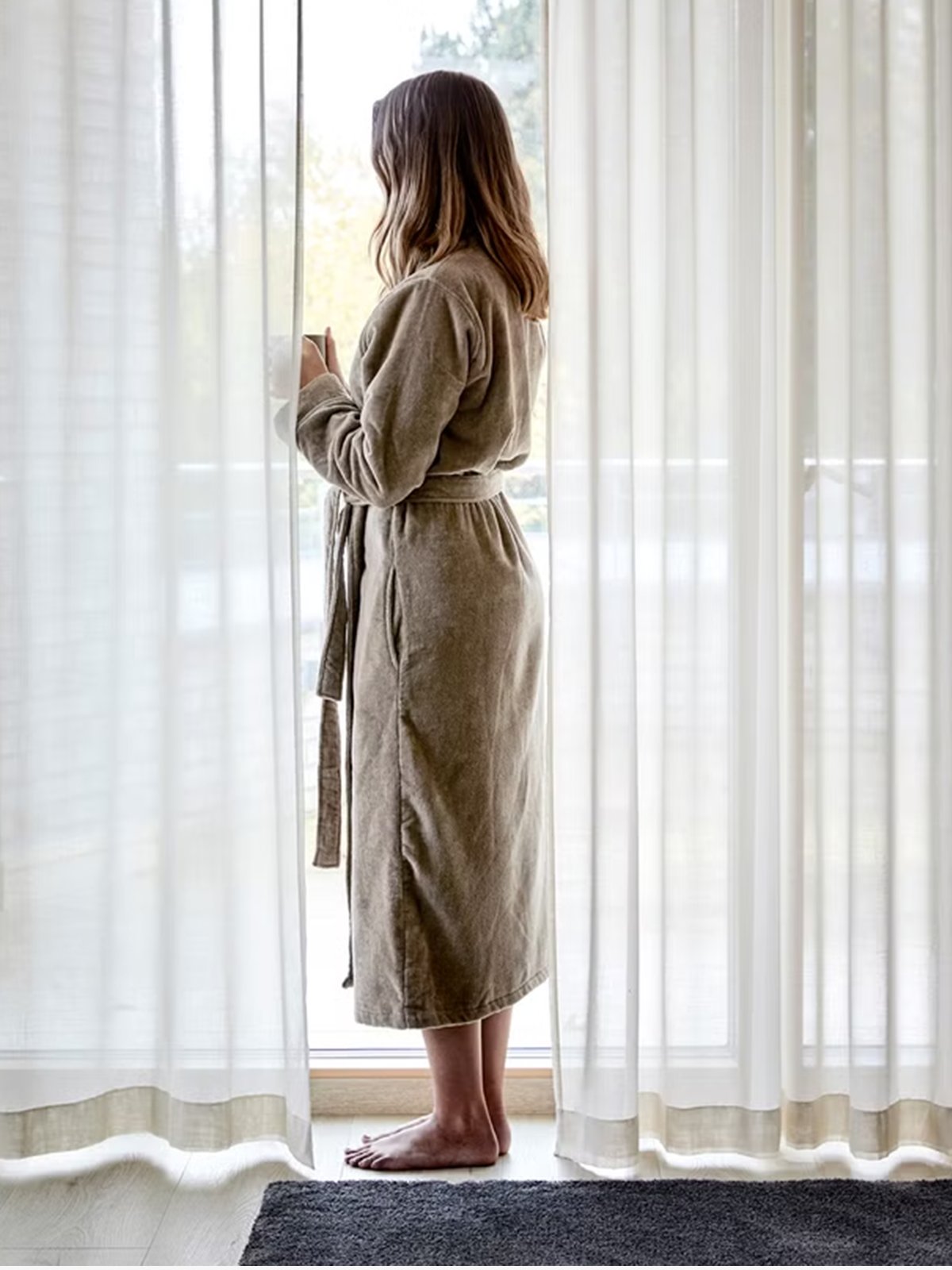 Høie Svanen Morgenkåpe Beige