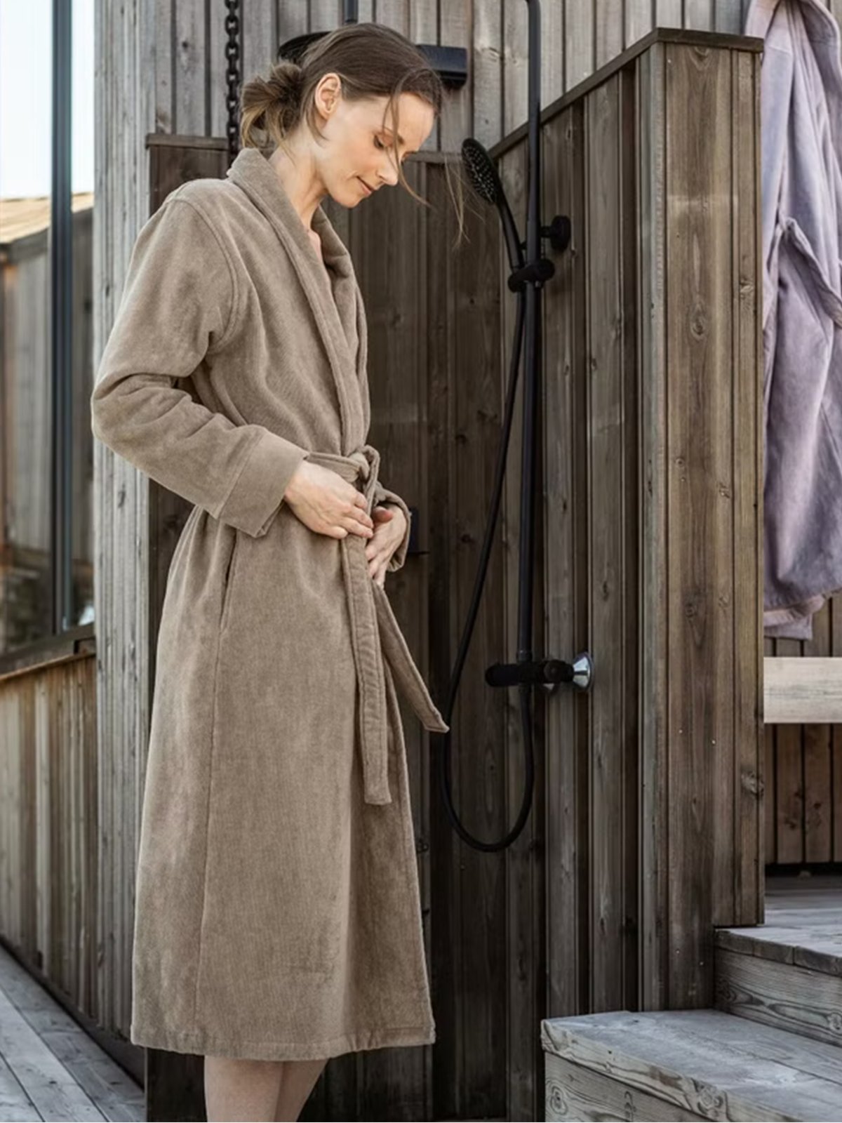 Høie Svanen Morgenkåpe Beige