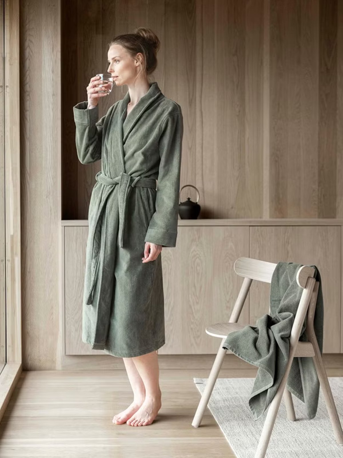 Høie Svanen Morgenkåpe Nordisk Grønn