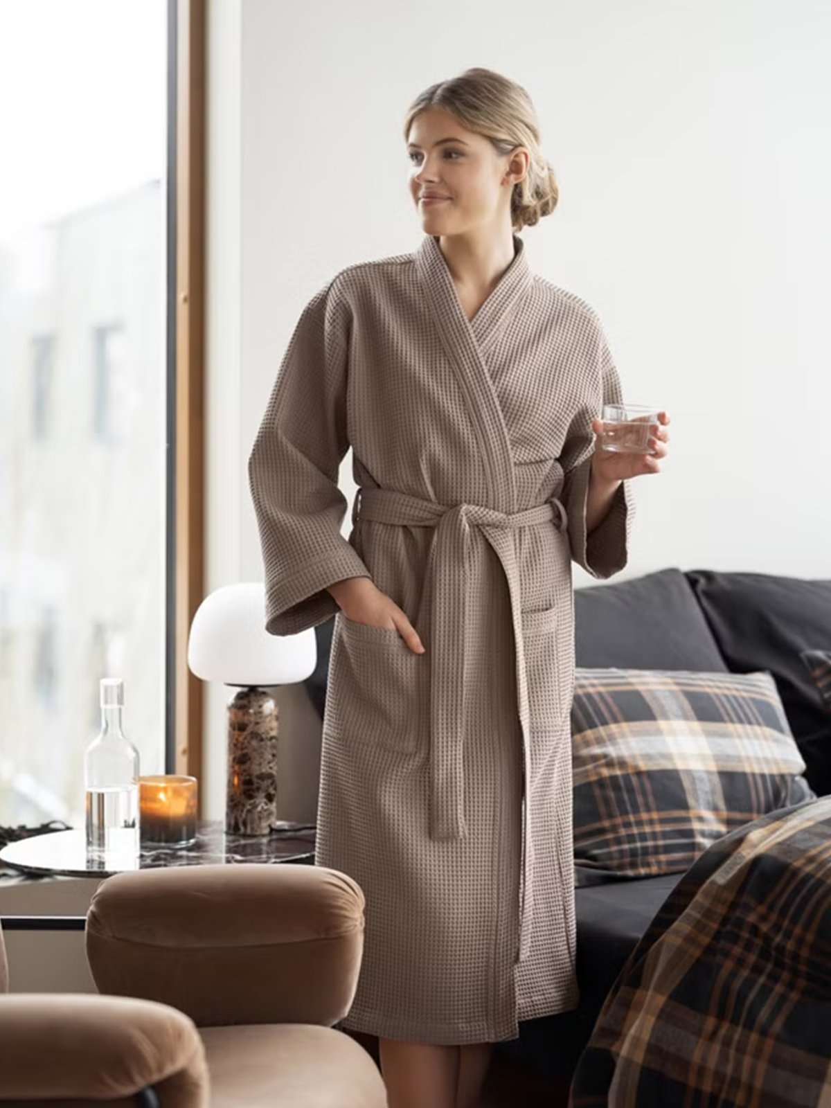 Høie Vega Morgenkåpe Beige
