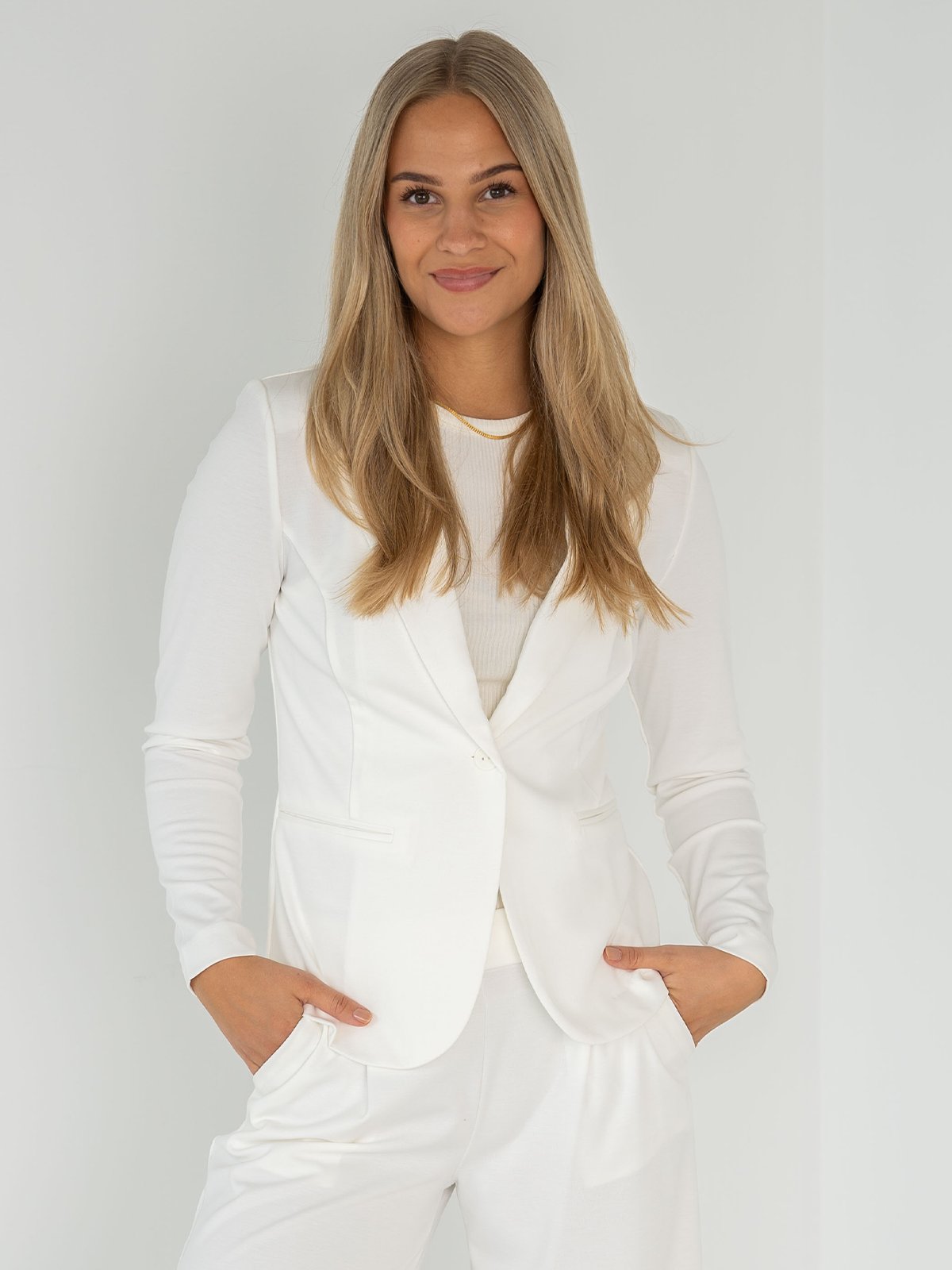 Ichi Kate Blazer Cloud dancer