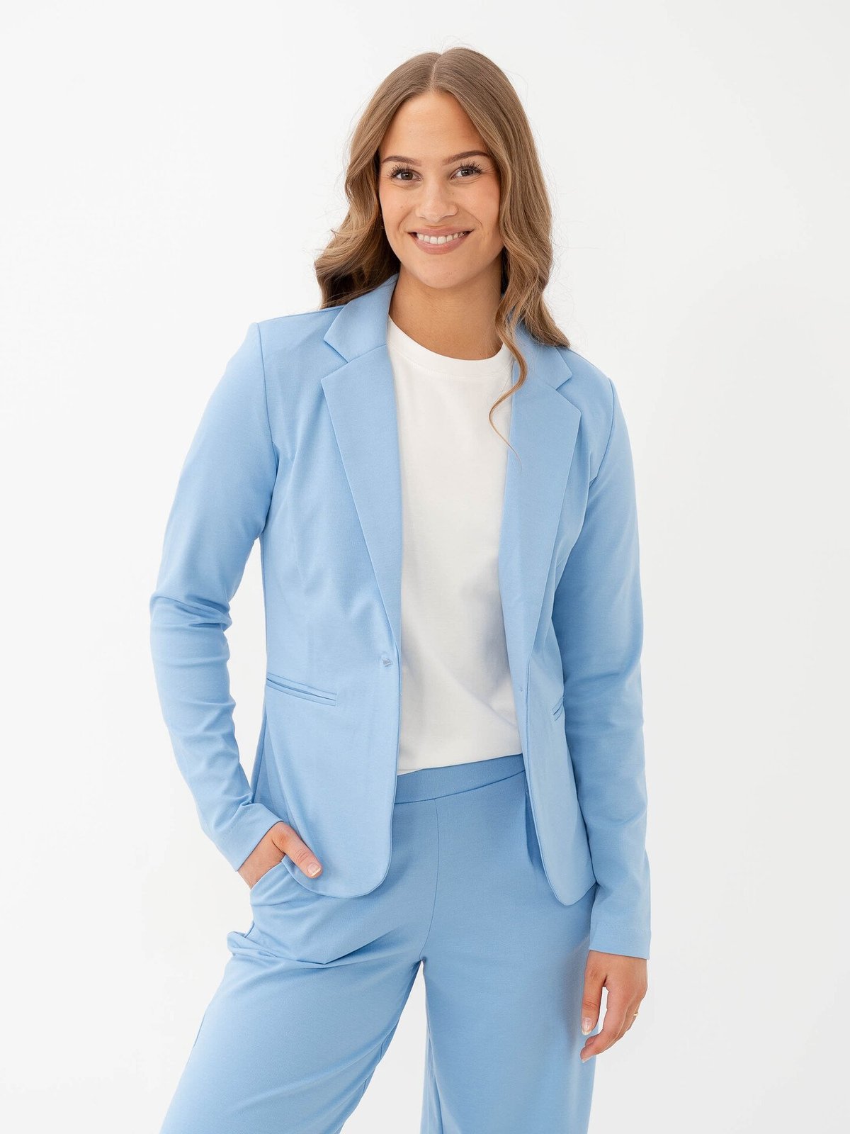 Ichi Kate Blazer Della Robbia Blue