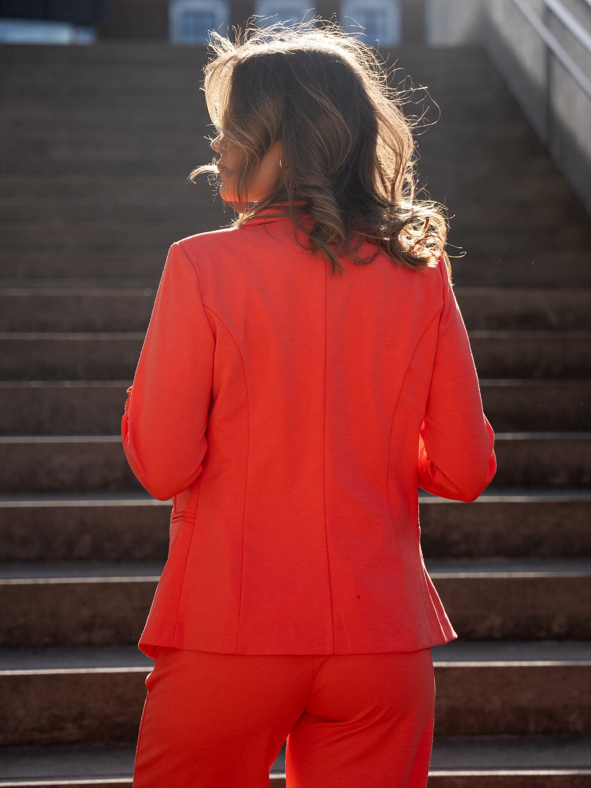 Ichi Kate Blazer Hot Coral