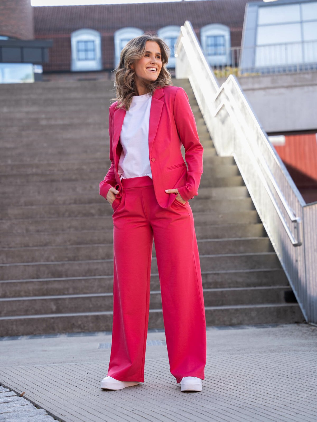 Ichi Kate Blazer Raspberry Wine