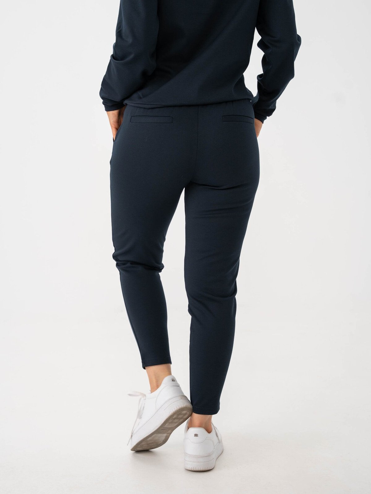 Ichi Kate Pant Cropped Total Eclipse