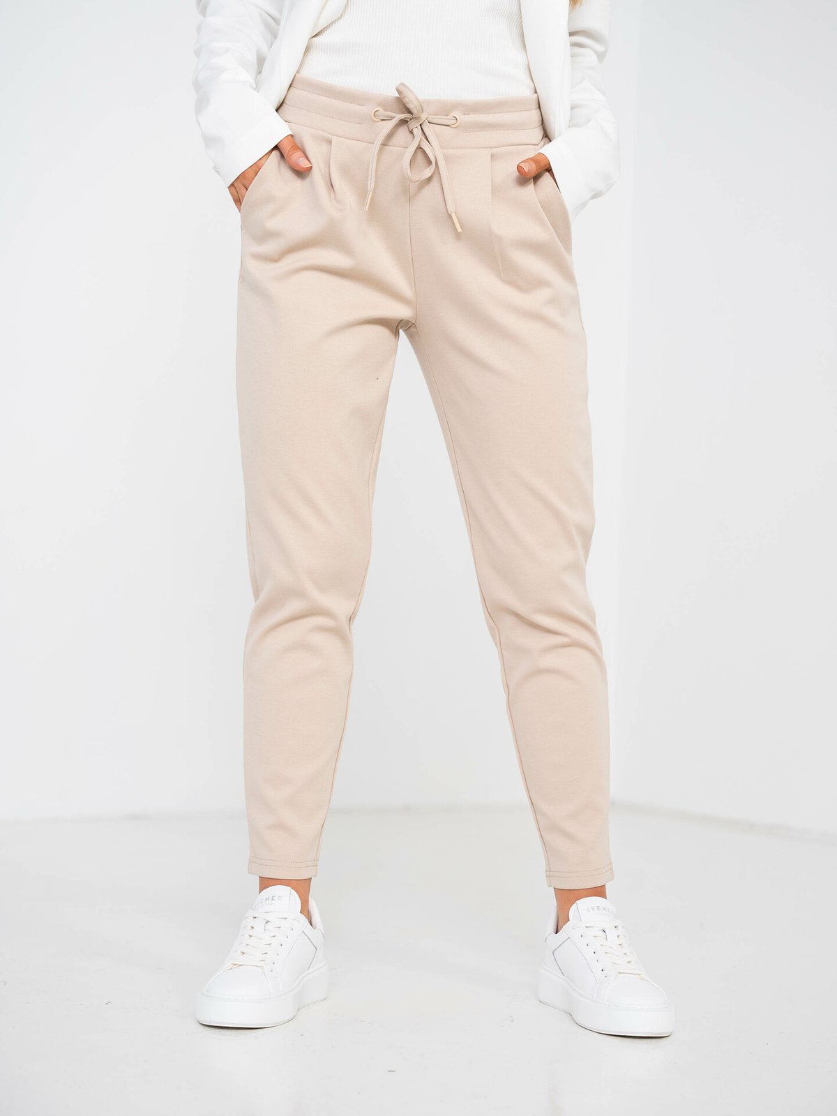 Ichi Kate Pant Cropped Doeskin