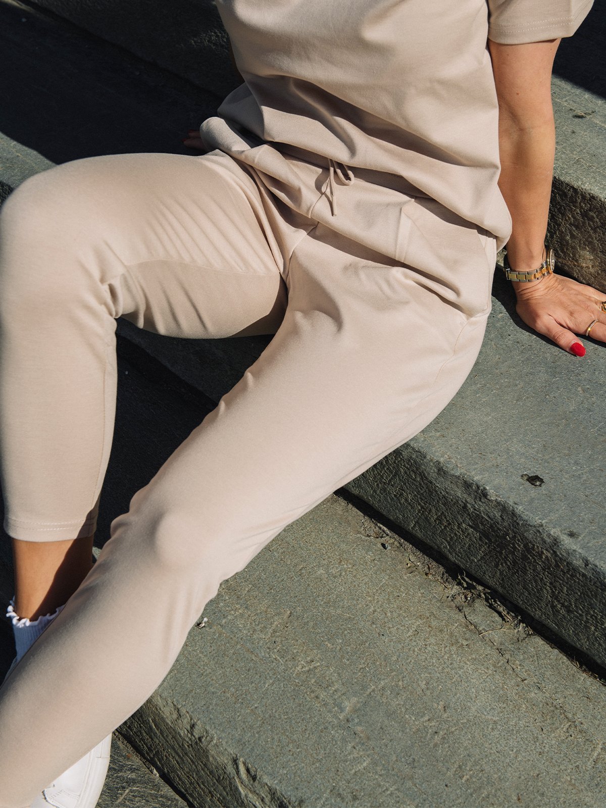 Ichi Kate Pant Cropped Doeskin