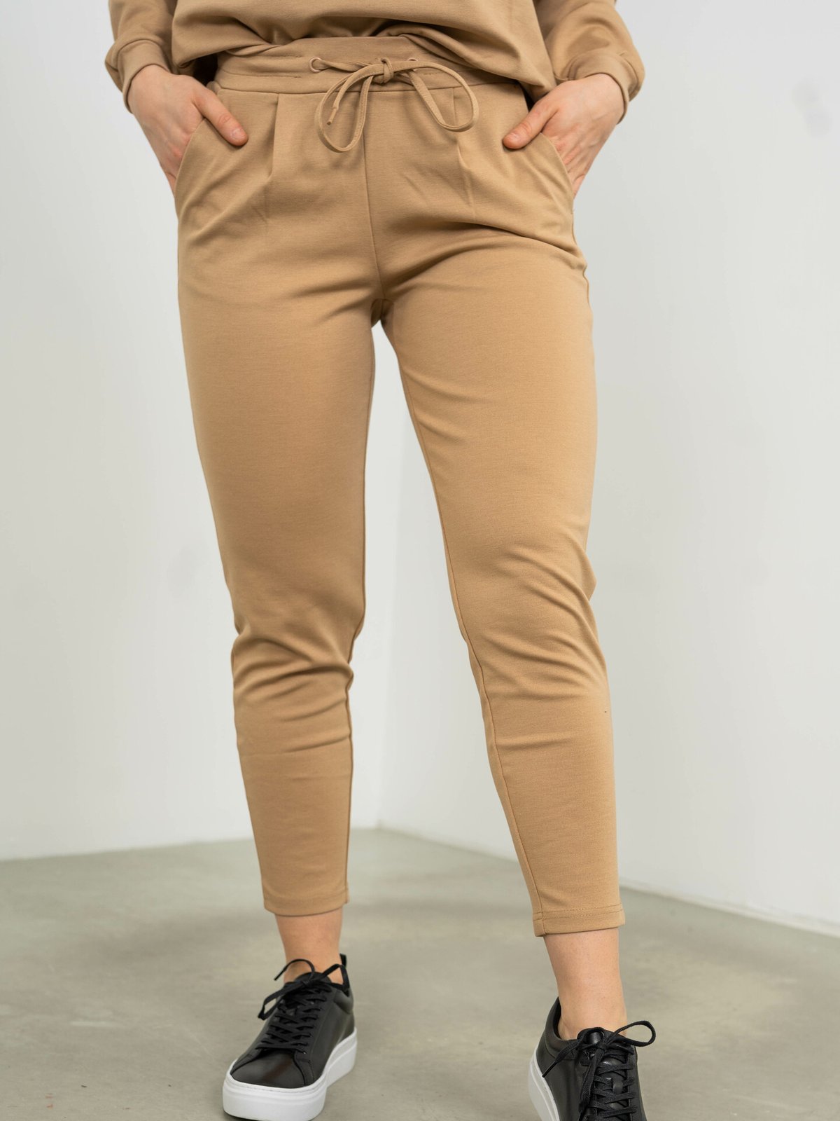 Ichi Kate Pant Cropped Tannin