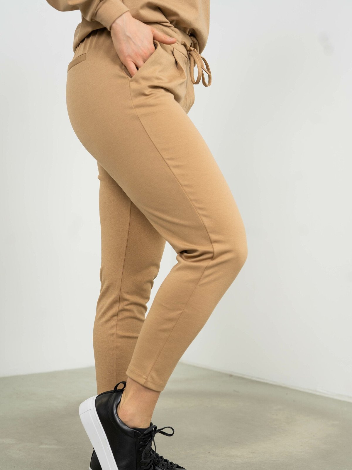 Ichi Kate Pant Cropped Tannin
